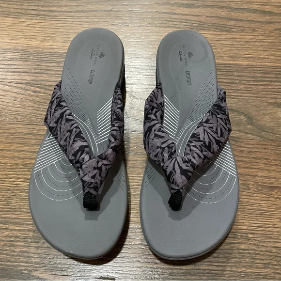 NWOT CLARKS ARLA GLISON WOMEN Sandals in Black Interest - Picture 2 of 11